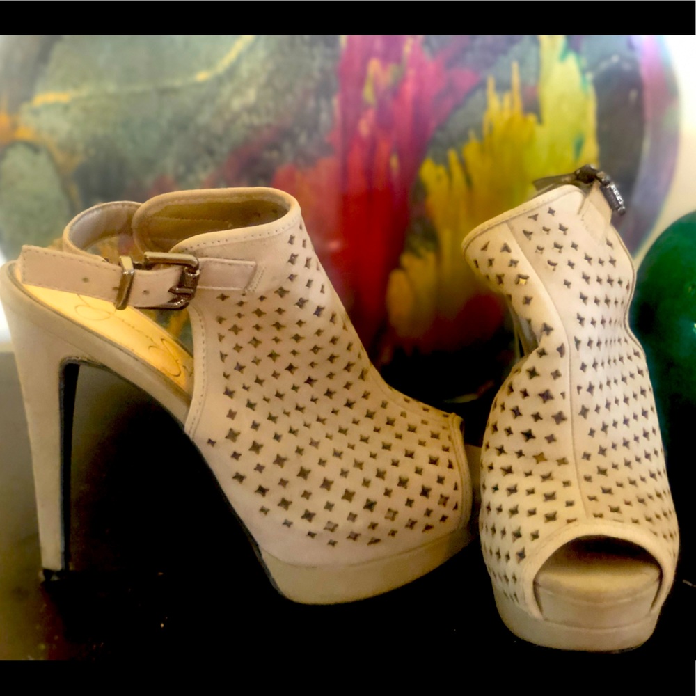 Jessica Simpson Perforated Platform Booties